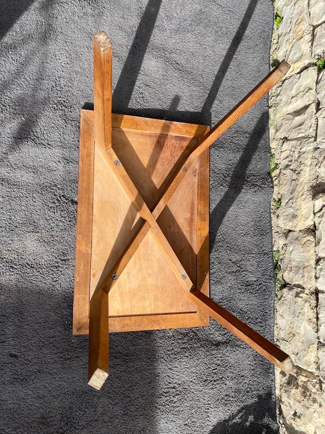Oak coffee table from the 1950s