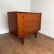 Vintage teak dressing table / chest of drawers – Scandinavian design, 1960s