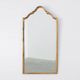 Miroir doré en arc avec sommet ogival mauresque, France, vers 1920