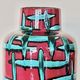 Vintage West-Germany vase by Scheurich with handpainted Bamboo decor