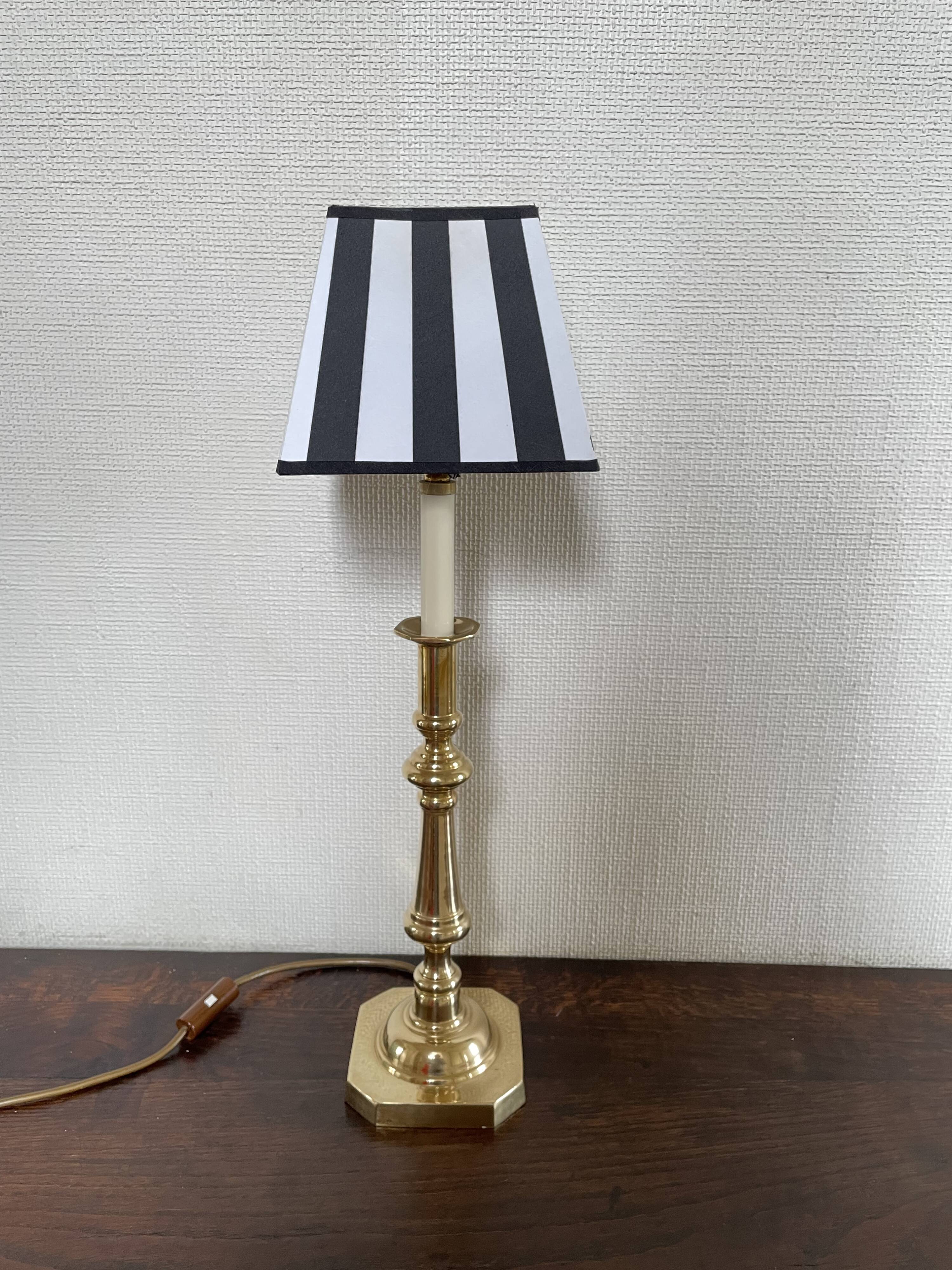 Golden brass lamp