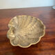 Old brass font pocket tray