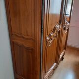 Old provencal walnut wardrobe