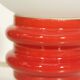 Vintage lamp in red & opaline ceramic, Germany 1960s