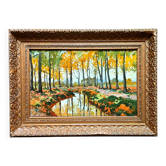 Post-Impressionist painting signed in Fauvism style - Russian School, 1924