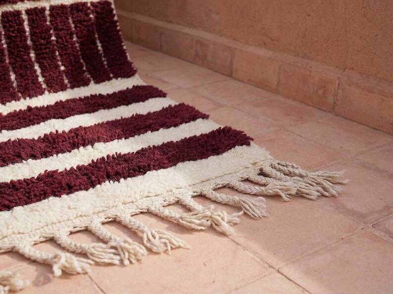 Authentic traditional handwoven pure wool rug