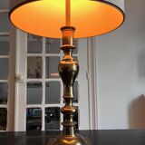 pair of american brass lamps