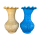 Paire de vases opaline de foire début XX