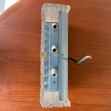 3 molded glass sconces 1950