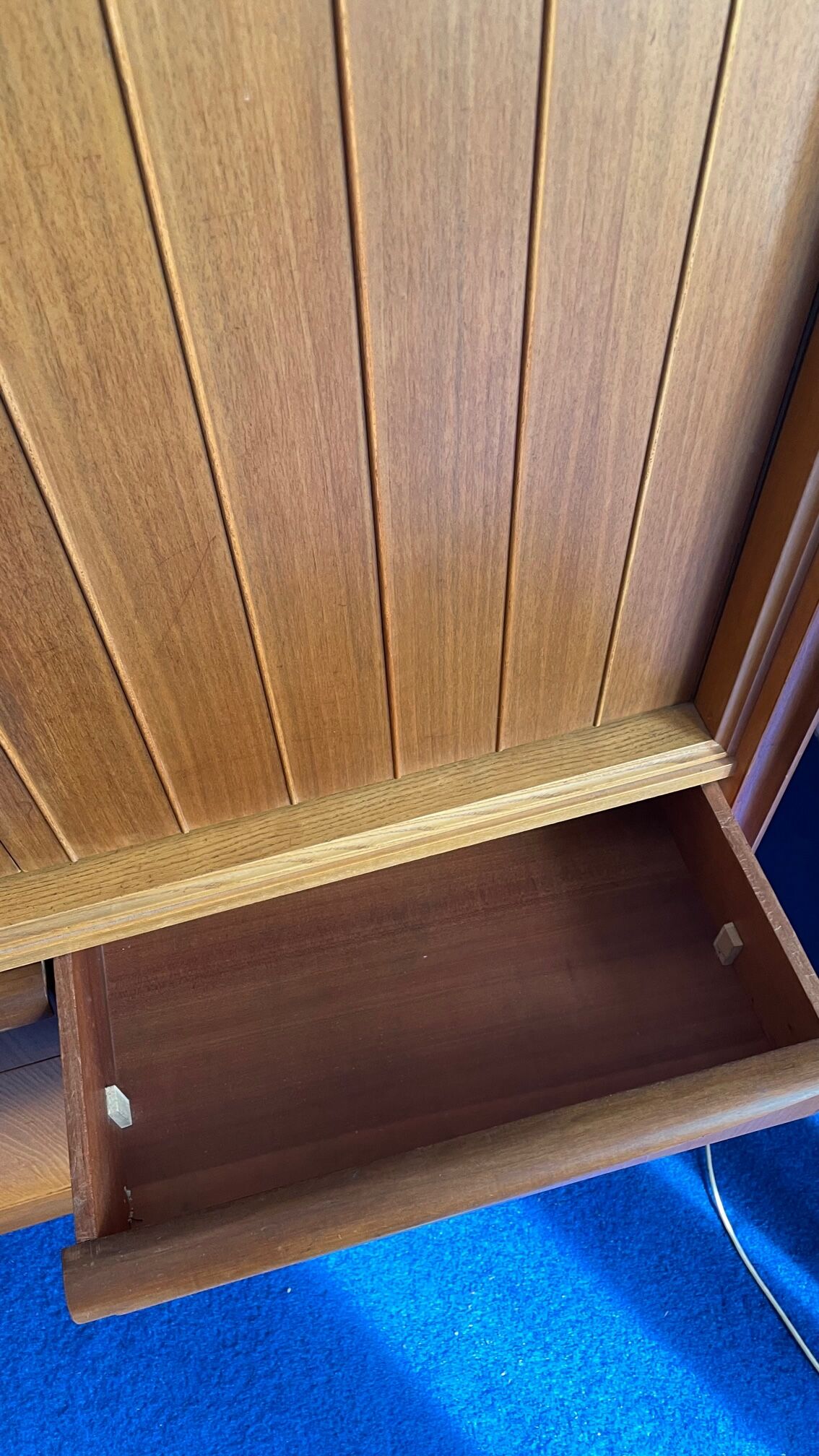 Highboard, living room furniture teak 60s vintage Danish