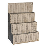 Rattan mail holder