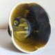 Ceramic planter with vintage scarifications from the 1950s