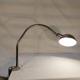 Old workshop lamp with ball reflector vice, 50s