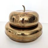 Paire de Cendriers / Vide-Poche et Boîte de Rangement en Laiton Plaqué Argent par Casa Padrino