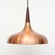 Vintage danish pendant lamp in copper 60's