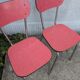 Paire de chaises en formica