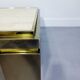 Table basse belgo chrom dewulf travertin