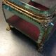 Art Deco jewelry box in beveled glass