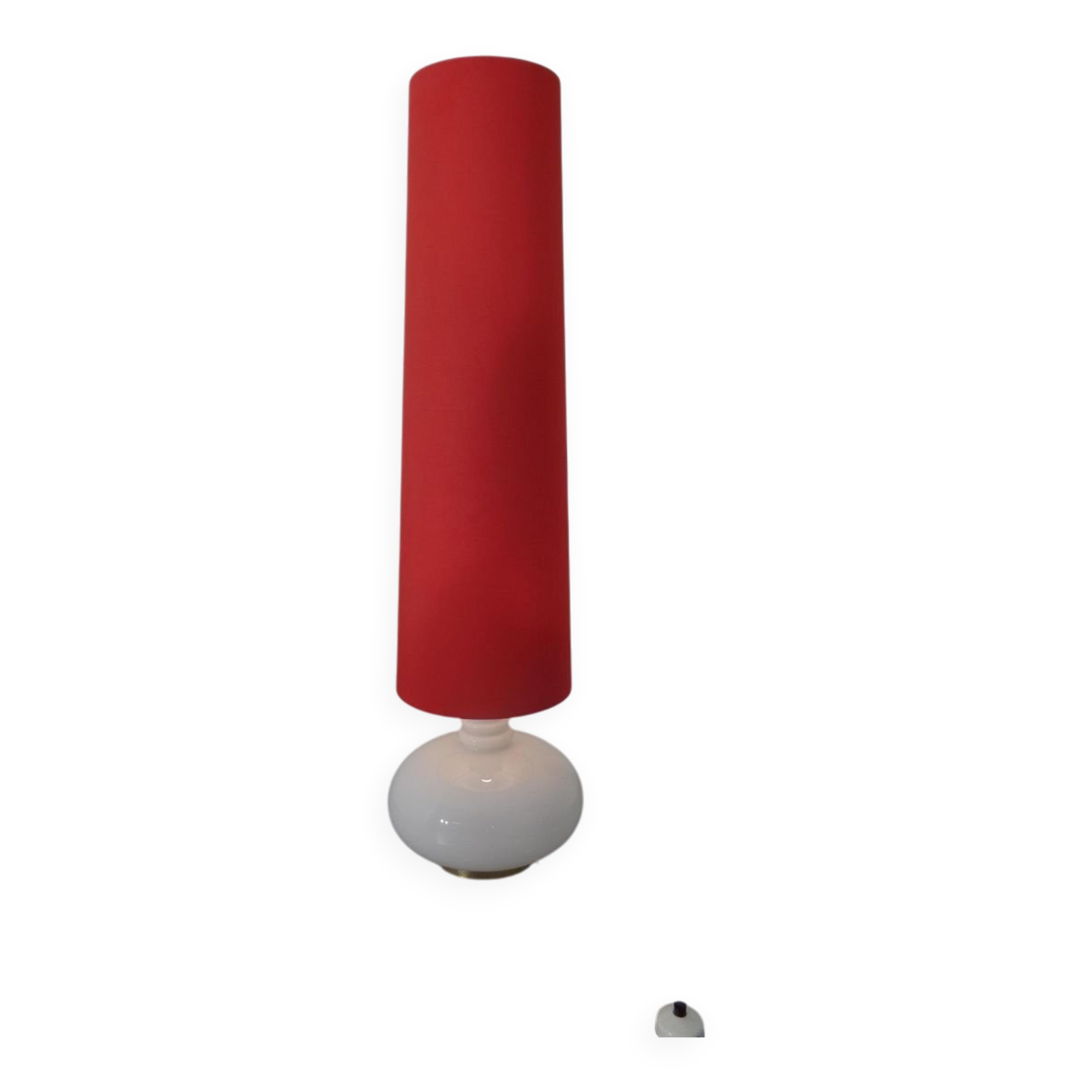 Floor lamp with illuminated glass stand from Doria Leuchten, 1960s.