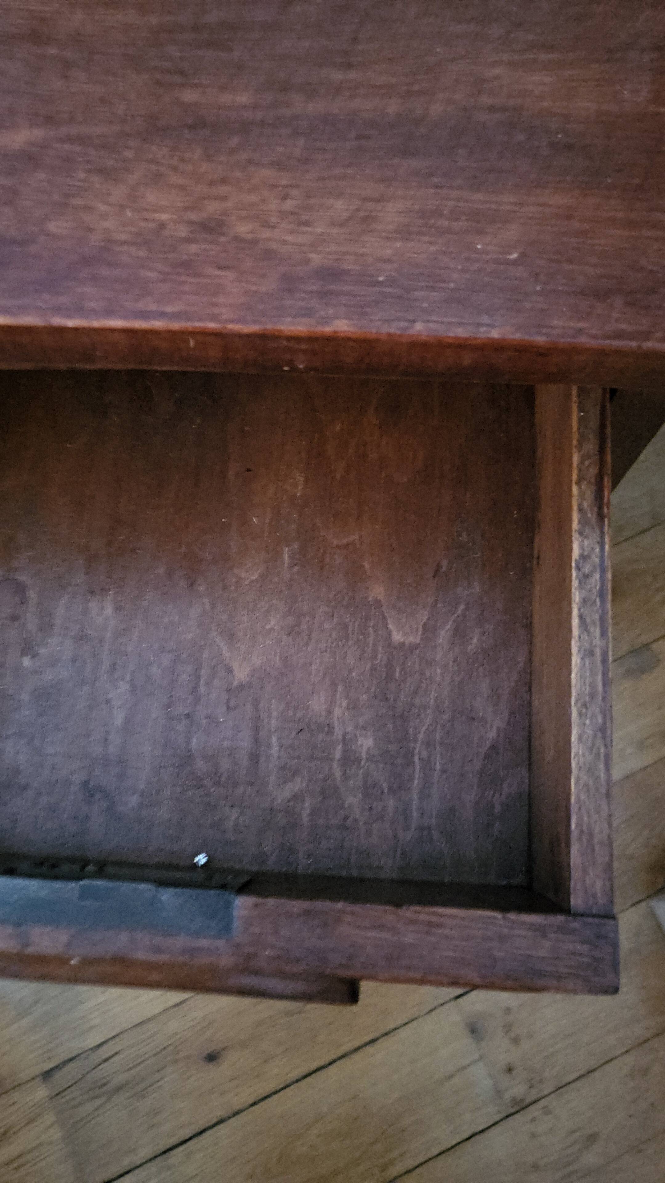 Vintage mahogany school desk