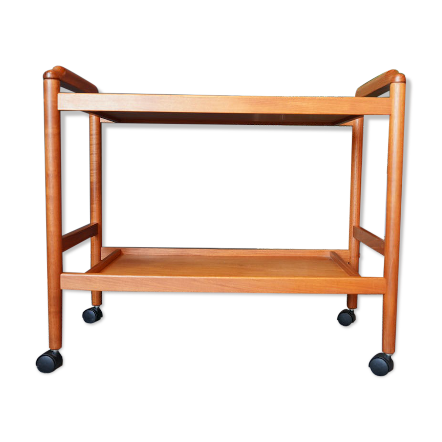 Mid century danish vintage hostess serving drinks trolley in teak