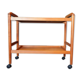 Mid century danish vintage hostess serving drinks trolley in teak