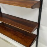 Rosewood Modular Wall System By Kai Kristiansen for Feldballes, 1960s.