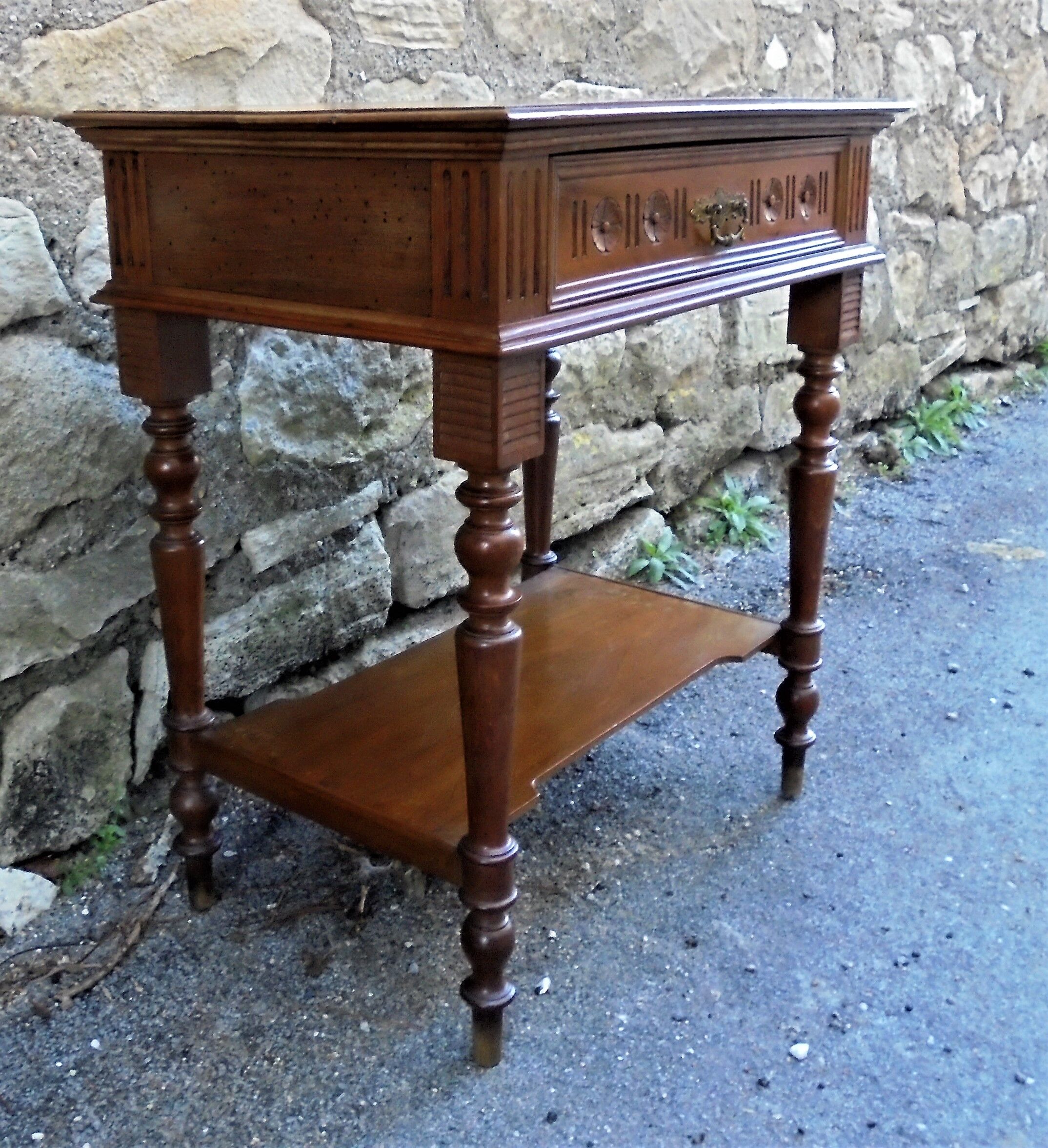 Old side table wood