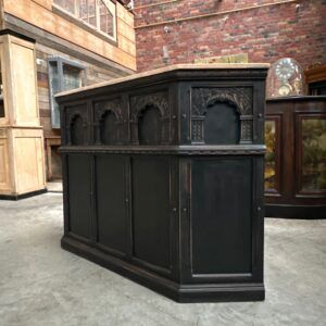 Patinated bar set from the early 20th century.