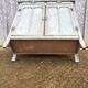 Parisian sideboard painted in blue with 2 doors and 2 drawers.