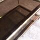 Vintage 80's brass coffee table, glass tops