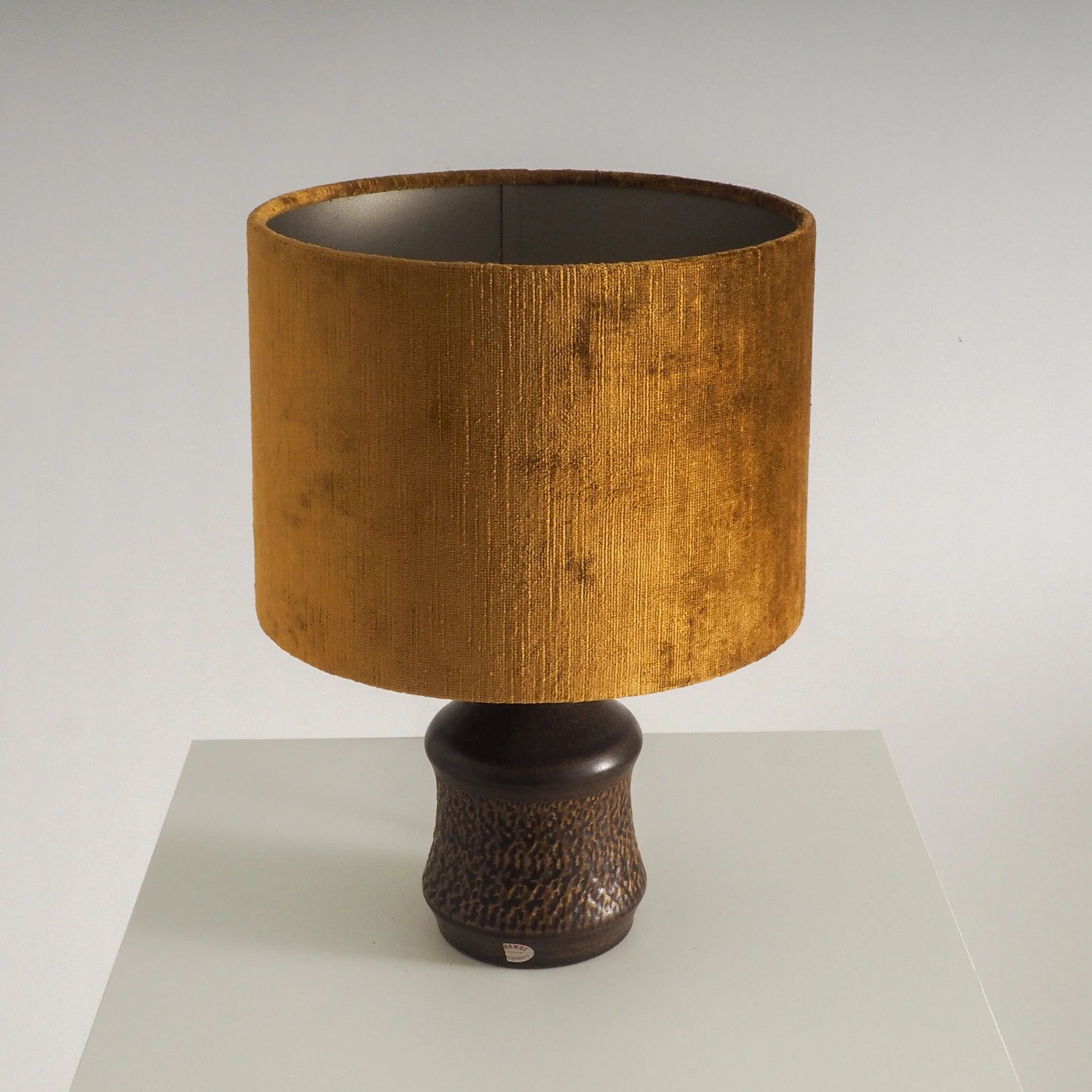 Swedish ceramic table lamp by Henry Brandi for Vejbystrand