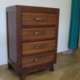 Art Deco style 4-drawer chest of drawers, 1950s