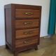 Commode 4 tiroirs style Art Déco, années 50