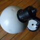 White articulated desk lamp, vintage 1960s