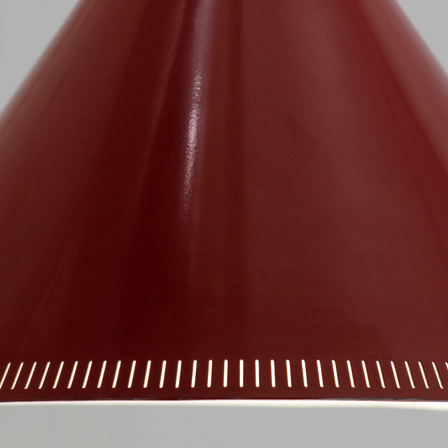 Danish conical hanging lamp goes up and down 1960's