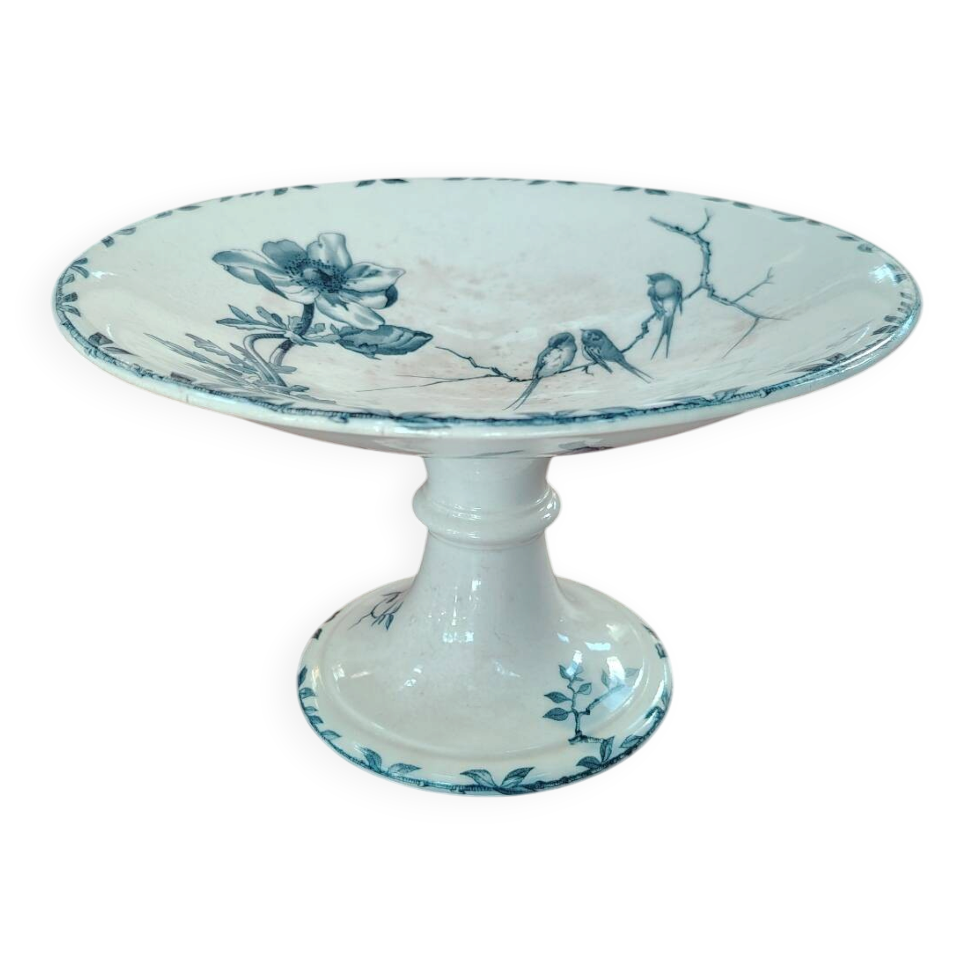 Footed bowl "compotier" in earthenware Choisy-le-Roi HB&Cie Oxford