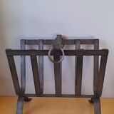 Brutalist magazine rack 1950