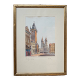 Photo Prague, Old Town Square, gold leaf. 1970-1980