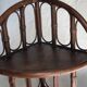 Corner shelf in dark rattan, 60s/70s