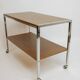 Desserte de bar vintage, années 70 - bois et chrome