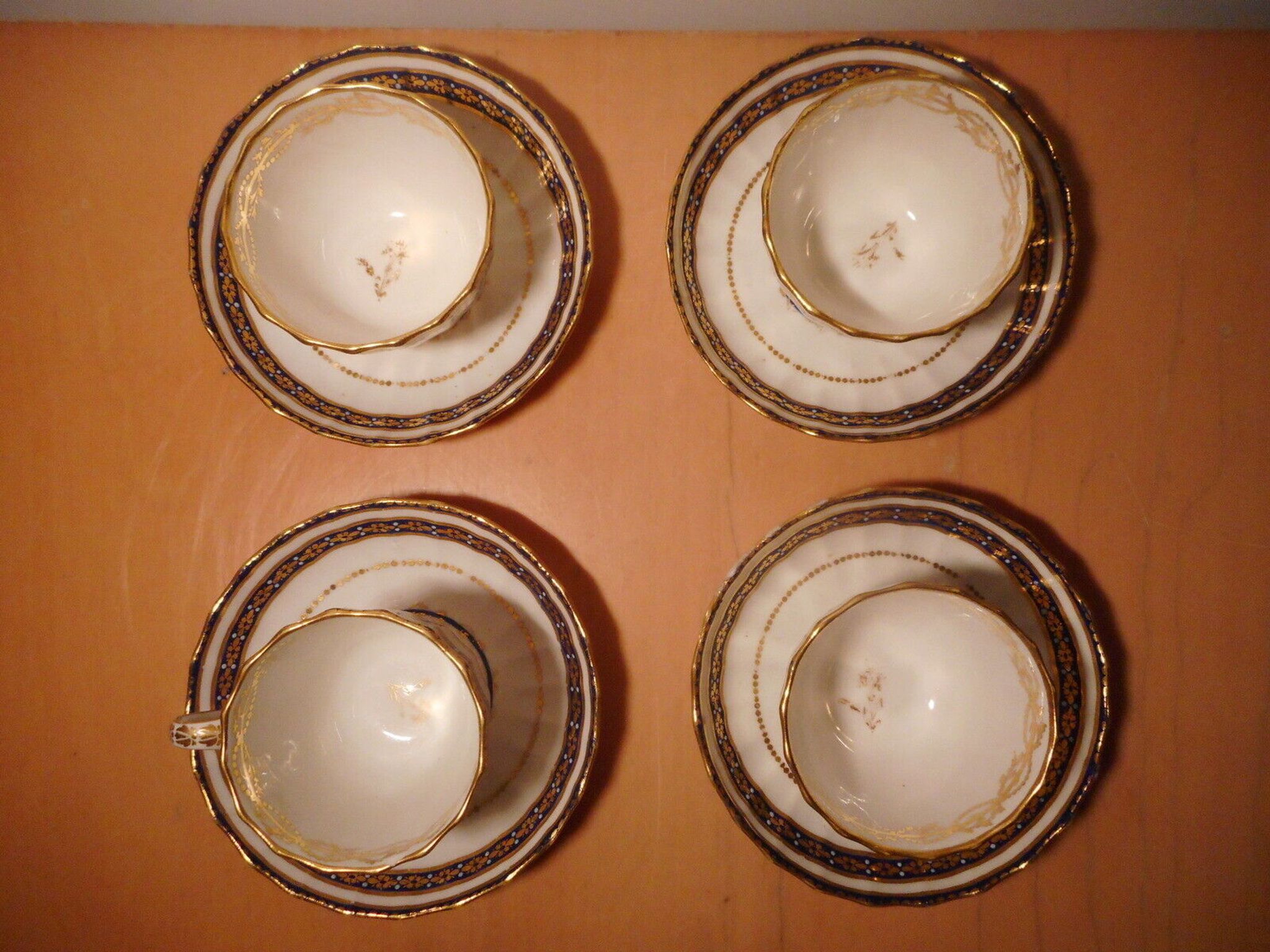 English porcelain cup service ROYAL CROWN DERBY 19th century