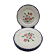 Set of 6 flat plates salins model rosemonde floral decoration