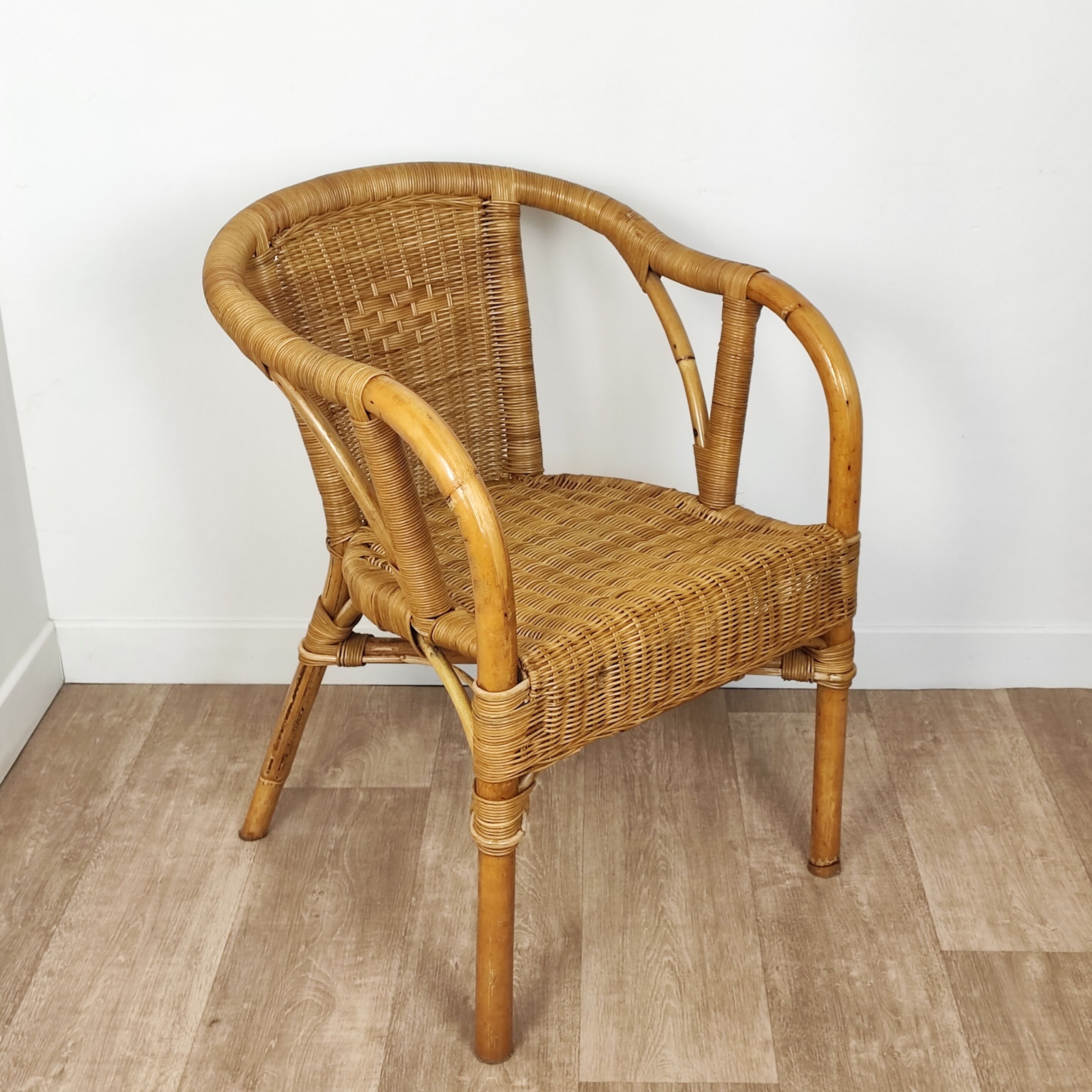 Rattan armchair