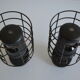 Paire de lampes vintage 50's de laboratoire bbt krauss