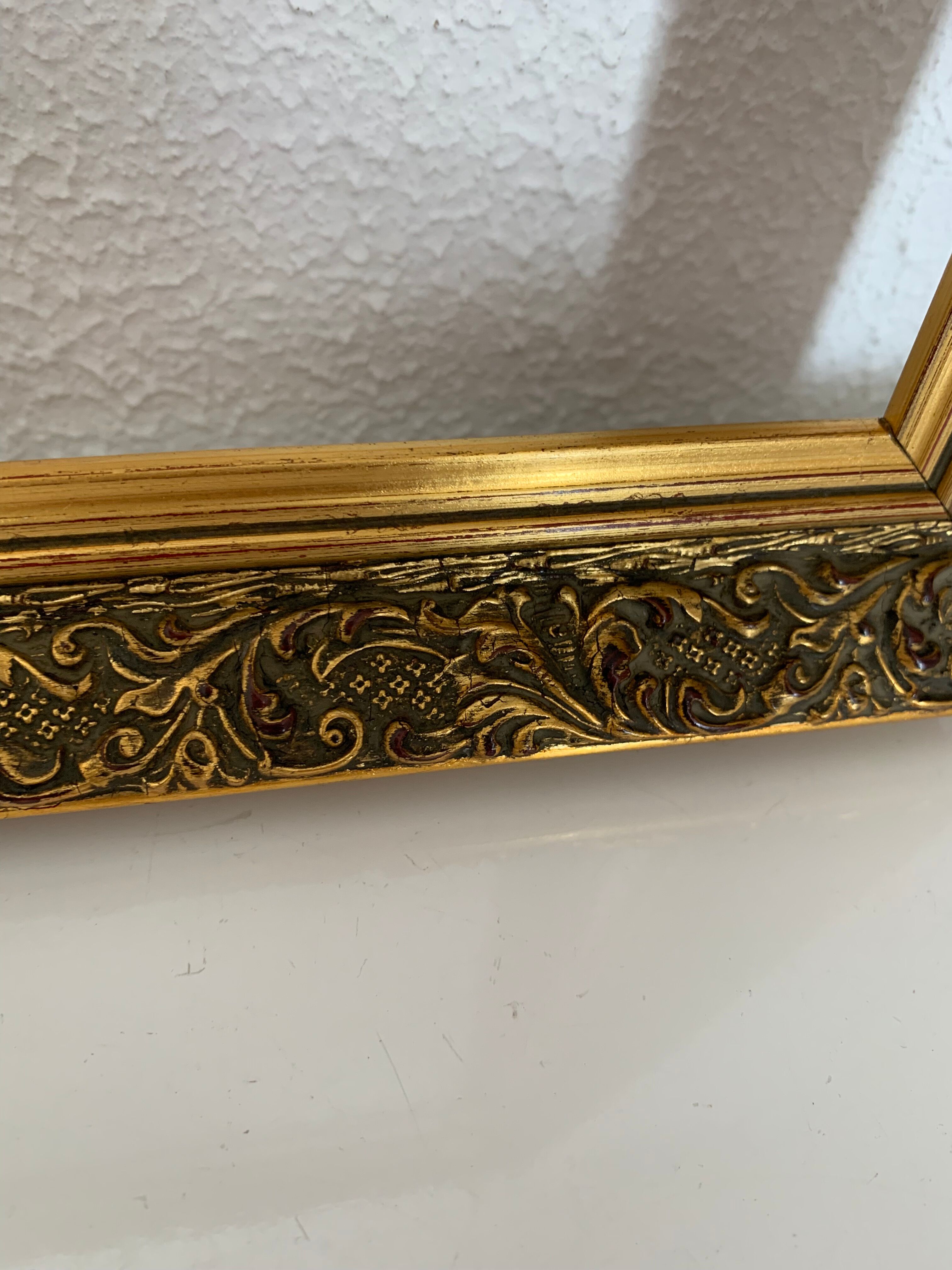 Gold leaf gilded frame for painting or print - 57 x 40 cm