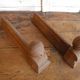 Old pair of andirons cast iron head fakir deco fireplace Castle were