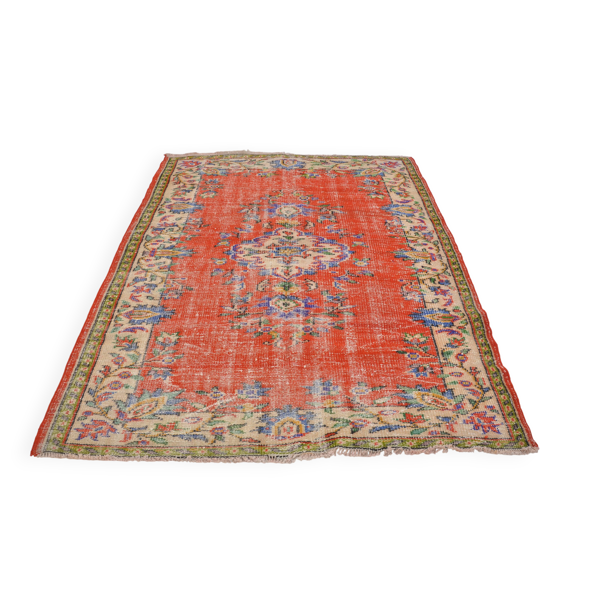 Antique Oushak Floral  Carpet sku 1648