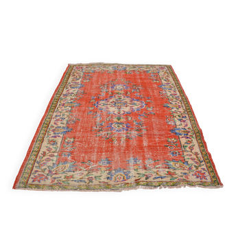 Antique Oushak Floral  Carpet sku 1648