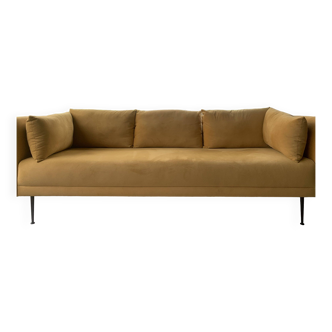 Yellow 3-seater sofa